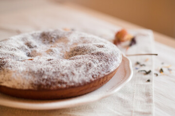 Delicious culinary dessert - brownie cake