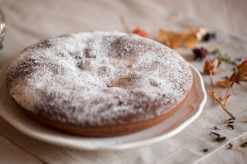 Delicious culinary dessert - brownie cake