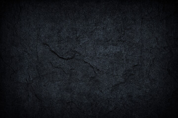 Dark grey black slate background or texture