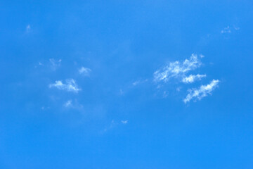 Fototapeta na wymiar Cirrus clouds or Thin Cloud on blue sky background