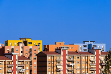 Coloured buildings