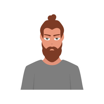 A hairy-haired man. Avatar of a red-haired boy.