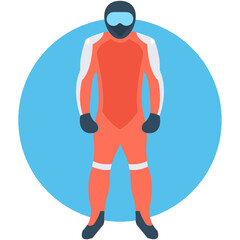 
Skier Vector Icon
