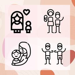 Simple set of ltd related lineal icons