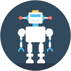
Robotics Flat Vector Icon
