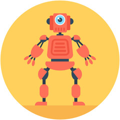 
Robotics Flat Vector Icon
