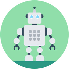 
Robotics Flat Vector Icon
