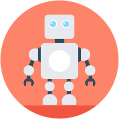 Fototapeta premium Robotics Flat Vector Icon 