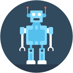 
Robotics Flat Vector Icon
