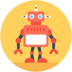 
Robotics Flat Vector Icon
