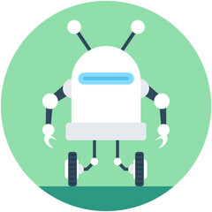 
Robotics Flat Vector Icon
