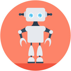 
Robotics Flat Vector Icon
