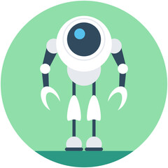 
Robotics Flat Vector Icon
