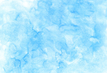 Abstract watercolor texture background. Creative wallpaper. Aquarelle texture. Romantic blue and mint wallpaper. Original artwork. Hand drawn illustration. Color splashing on paper. Cosmic texture