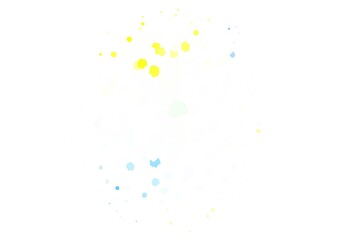 Light Blue, Yellow vector template with chaotic shapes.
