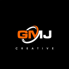 GMJ Letter Initial Logo Design Template Vector Illustration	
