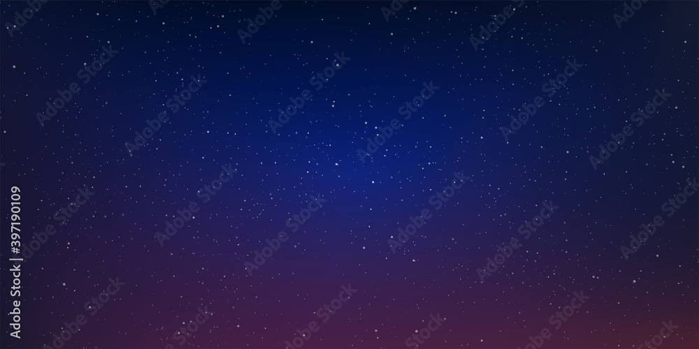 Poster star and star dust in deep universe. abstract space background. vector illustration.