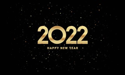 Fototapeta na wymiar 2022 Happy New Year Background Design. Vector Illustration.