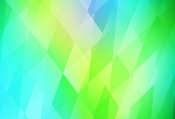 Light Blue, Green vector background in polygonal style.