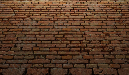 Brown brick floor Texture of old brown and red brick floor backgorund