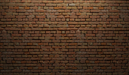 Brown brick wall Texture of old brown and red brick wall backgorund