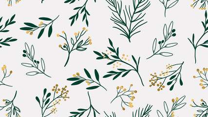 Happy Holidays Seamless background pattern vector. Happy New year 2021 wallpaper. Happy Winter patterns design concept for fabric, cover, invitation card, Banner, social media story and post.