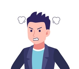 Short-haired man in a dark blue jacket