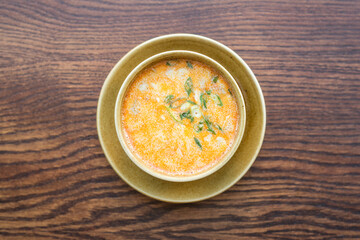 hot Tom yum soup in Cup