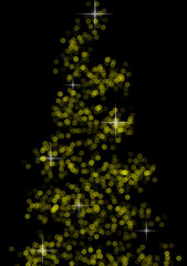 Bokeh on a black background. happy Christmas and Happy New year decoration. colored circles for the holiday.