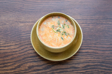 hot Tom yum soup in Cup