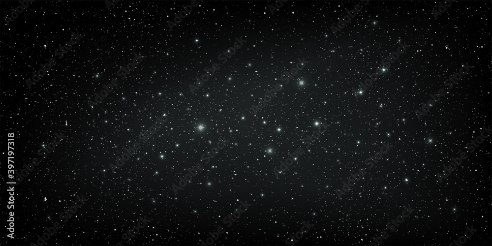 Wall mural a high quality background galaxy illustration with stardust and bright shining stars illuminating th