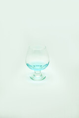 blue alcoholic drink in a decanter. Cocktail with blue gin , tonic