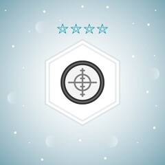 aim vector icon moderns