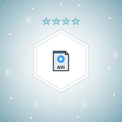avi vector icon moderns
