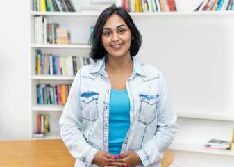 Beautiful hispanic mature adult woman at home