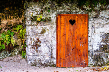 historic outhouse at a farm