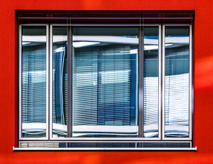 modern office building with reflections