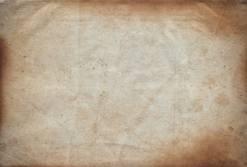 Vintage old paper with scratches and stains texture