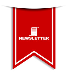 red vector illustration banner newsletter