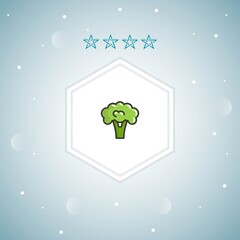 broccoli vector icons