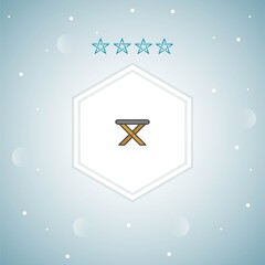 Naklejka premium camp chair vector icons