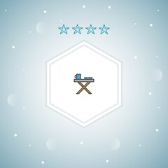 camp table vector icons