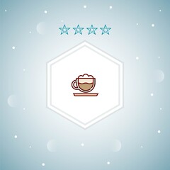 cappuccino vector icons