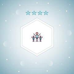 children vector icons