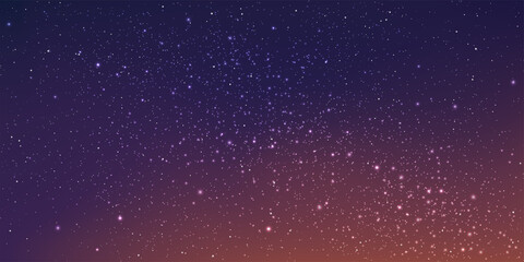 A high quality background galaxy illustration with stardust and bright shining stars illuminating the space.