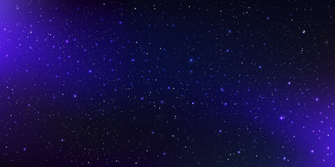 Fototapeta na wymiar A high quality background galaxy illustration with stardust and bright shining stars illuminating the space.