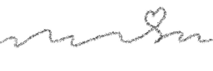 Heart. Abstract love symbol. Continuous line art drawing illustration. Valentines day background banner