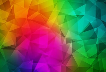 Obraz premium Dark Multicolor vector low poly layout.