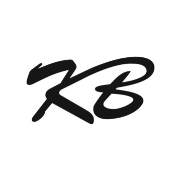 Initial letter bk logo or kb logo vector design templates