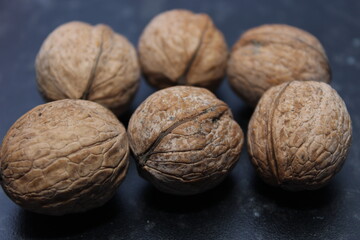 walnuts close up